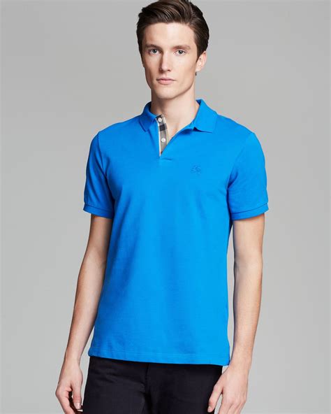 blue burberry shirt polo|burberry polo shirts men's sale.